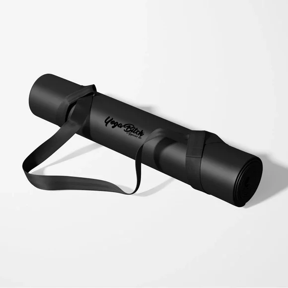 The Bitchin Mat 🖤 Premium Leather Look Yoga Mat by Yoga Bitch NWT - Picture 2 of 8